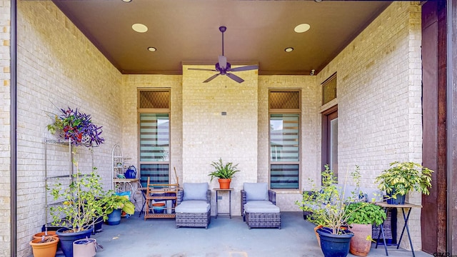 9070 Shallow Cv, Tyler, TX 75703 - view of patio / terrace with ceiling fan