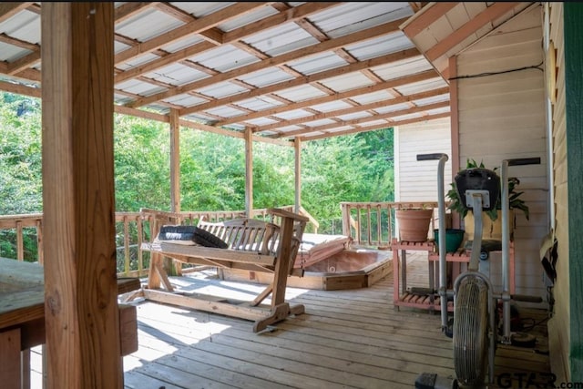 209 Kildare Rd, Linden, TX 75563 - view of wooden deck
