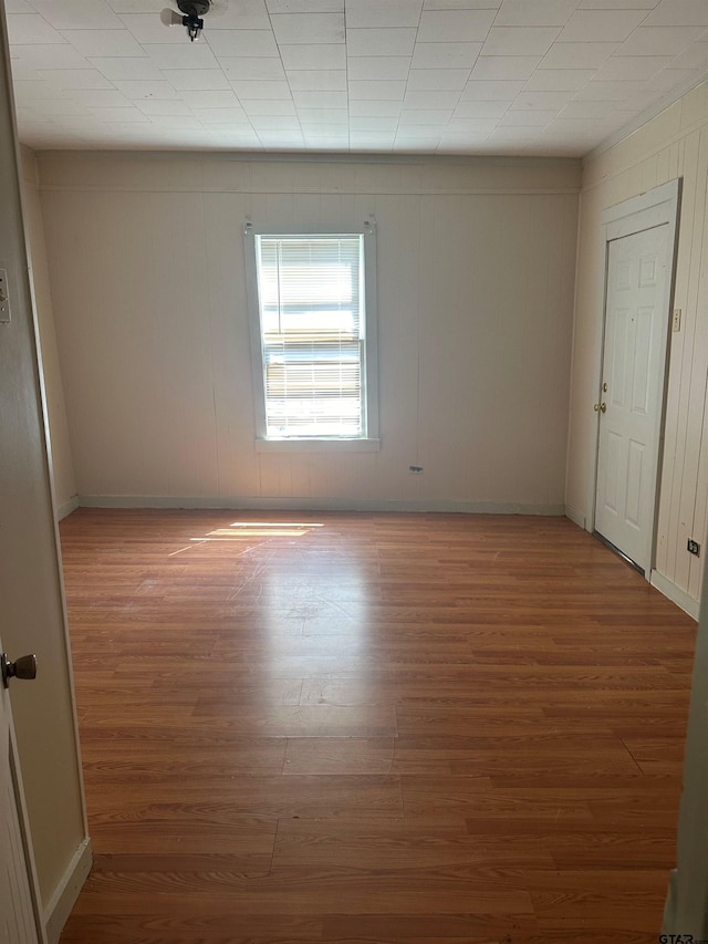 empty room featuring light hardwood / wood-style floors