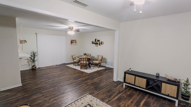 1418 E Dawson St, Tyler, TX 75701 - dining room featuring ceiling fan and wood finished floors