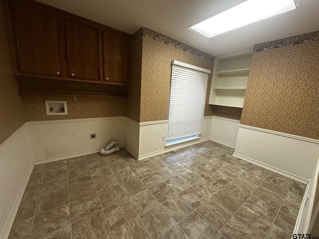 laundry room with hookup for a washing machine and electric dryer hookup