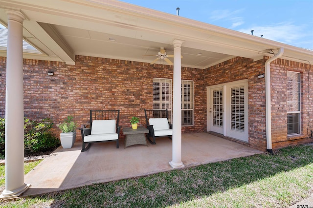 2322 Dietz Ln, Tyler, TX 75701 - view of patio with ceiling fan