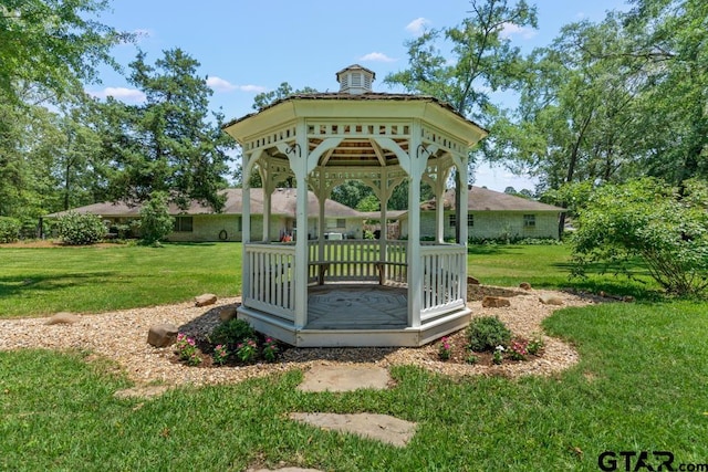 1805 Greenway St, Gilmer, TX 75644 - view of home's community featuring a gazebo and a lawn