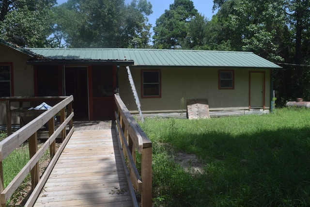 view of rear view of property