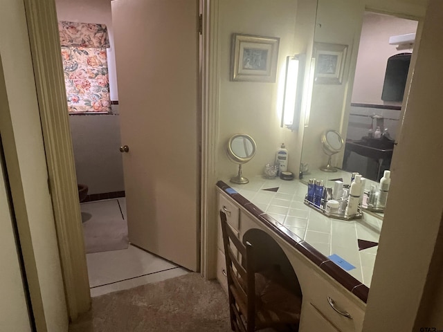 bathroom with vanity