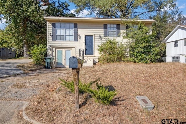 view of split foyer home