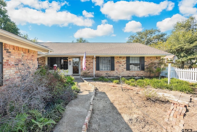 view of ranch-style home