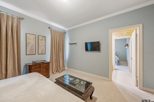 2003 Royal Oak Dr, Tyler, TX 75703 - carpeted bedroom featuring ornamental molding and baseboards