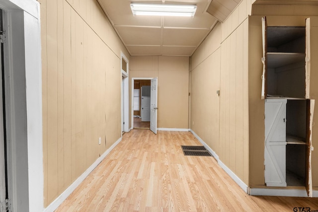 210 S Adams Ave, Tyler, TX 75702 - hallway featuring baseboards and light wood finished floors