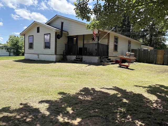 9394 Grape Ave, Frankston, TX 75763 - back of house with a porch