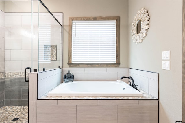 1490 Fm 13 E, Troup, TX 75789 - bathroom featuring a shower stall and a garden tub