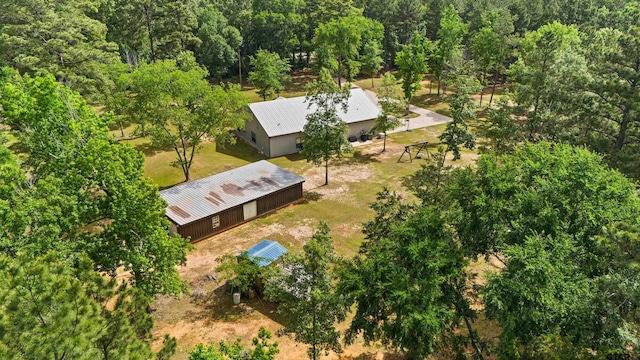 1490 Fm 13 E, Troup, TX 75789 - view from above of property featuring a heavily wooded area