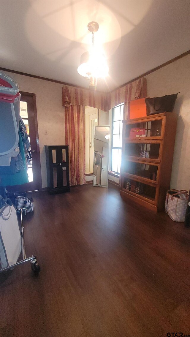 3802 Allendale Dr, Tyler, TX 75701 - unfurnished living room featuring wood finished floors