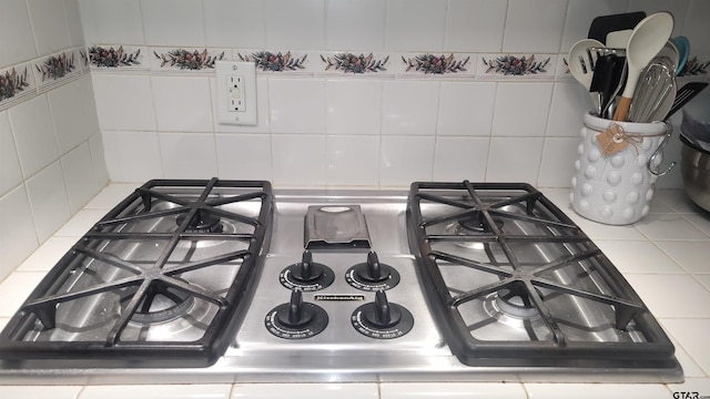 3802 Allendale Dr, Tyler, TX 75701 - kitchen view of stainless steel gas cooktop and white cabinetry