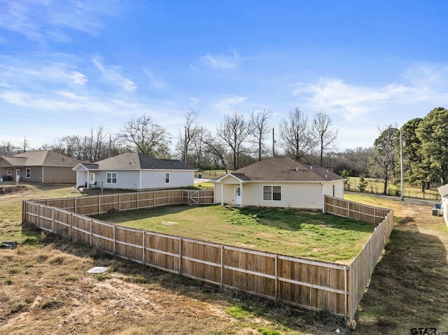 exterior space with a lawn