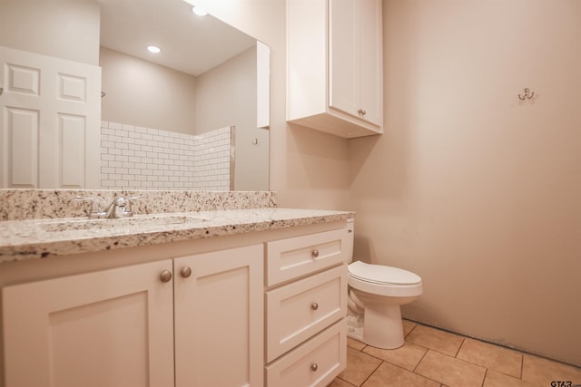 216 Nolan Farms Blvd, Winona, TX 75792 - full bath featuring toilet, vanity, and tile patterned floors