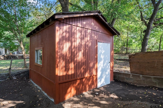 view of outdoor structure