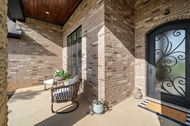 21562 Castle Rock Cir, Bullard, TX 75757 - doorway to property featuring brick siding