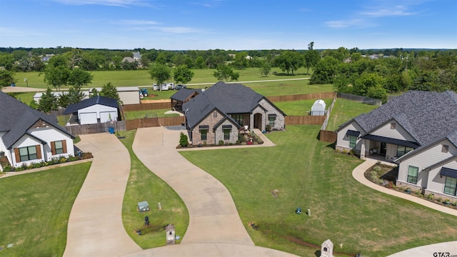 21562 Castle Rock Cir, Bullard, TX 75757 - aerial view of a tree filled landscape