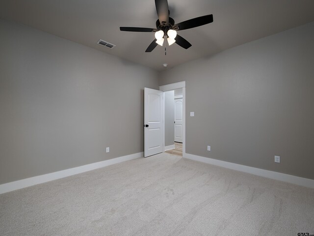 328 Heritage Way, Bullard, TX 75757 - spare room with ceiling fan, light carpet, and baseboards
