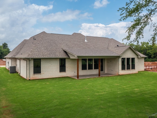 328 Heritage Way, Bullard, TX 75757 - back of property with roof with shingles, brick siding, and a yard