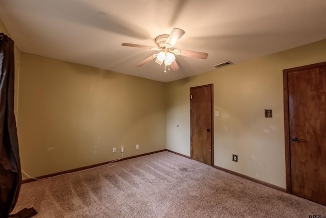 16850 Rainbow Ridge Cir, Tyler, TX 75707 - unfurnished bedroom featuring carpet floors, baseboards, and ceiling fan