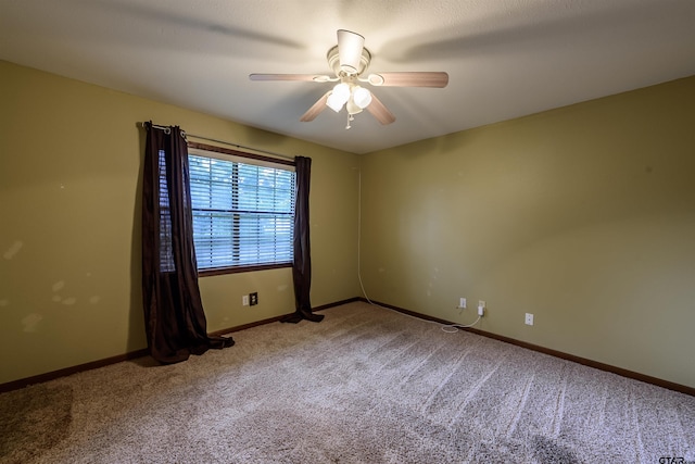 16850 Rainbow Ridge Cir, Tyler, TX 75707 - carpeted spare room featuring ceiling fan and baseboards
