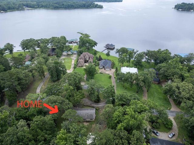 16850 Rainbow Ridge Cir, Tyler, TX 75707 - aerial overview of property's location featuring a large body of water