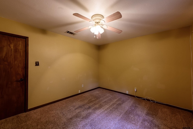 16850 Rainbow Ridge Cir, Tyler, TX 75707 - carpeted spare room with ceiling fan and baseboards