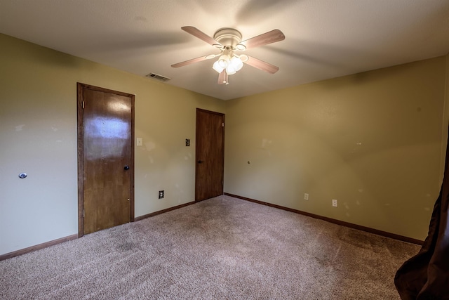 16850 Rainbow Ridge Cir, Tyler, TX 75707 - unfurnished bedroom featuring carpet flooring, baseboards, and ceiling fan
