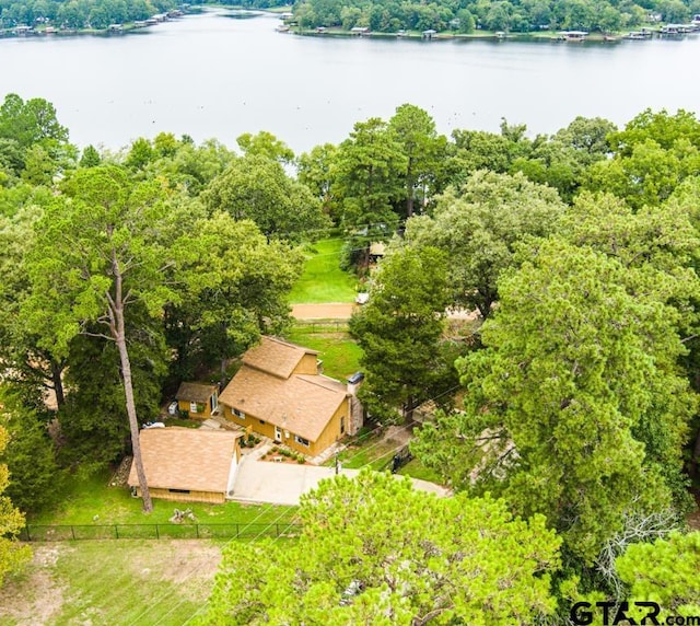 327 Dailey Rd, Crockett, TX 75835 - view from above of property with a large body of water