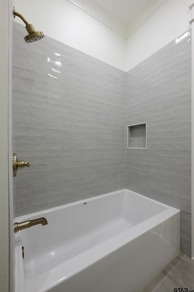 bathroom featuring tub / shower combination