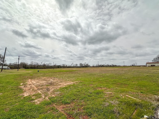 view of yard featuring a rural view