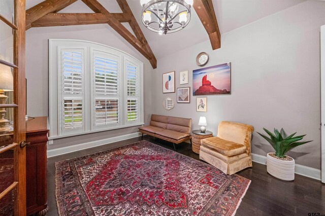 7736 Cross Rd, Tyler, TX 75703 - sitting room featuring a chandelier and wood finished floors
