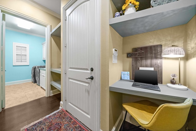 7736 Cross Rd, Tyler, TX 75703 - office space with crown molding and wood finished floors