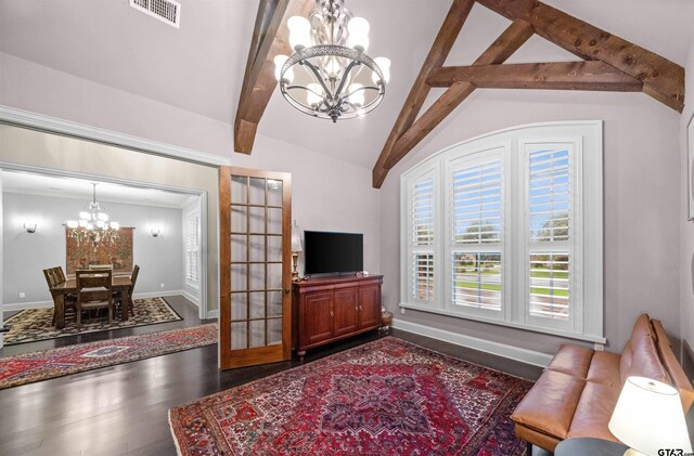 7736 Cross Rd, Tyler, TX 75703 - living area featuring a chandelier and wood finished floors
