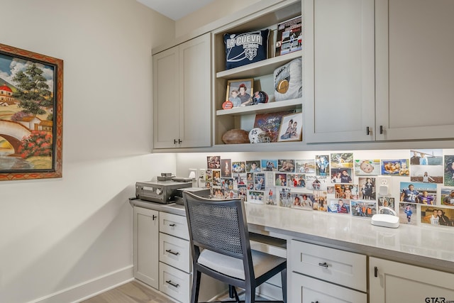 7612 Crosswater, Tyler, TX 75703 - office area with built in desk and baseboards