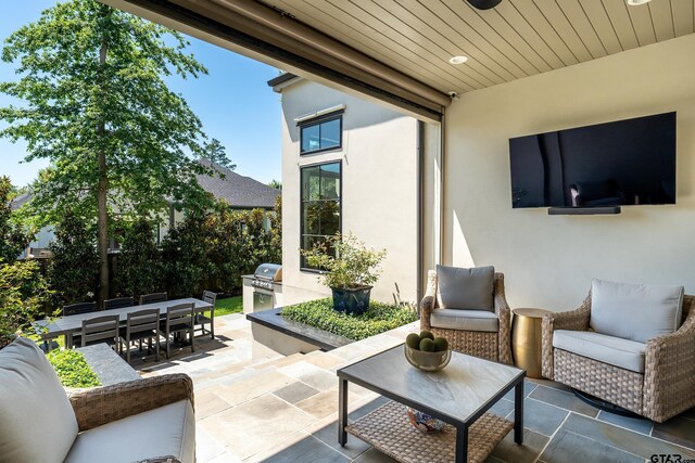 7612 Crosswater, Tyler, TX 75703 - view of patio / terrace with outdoor dining area