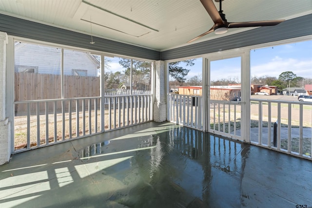 view of sunroom / solarium