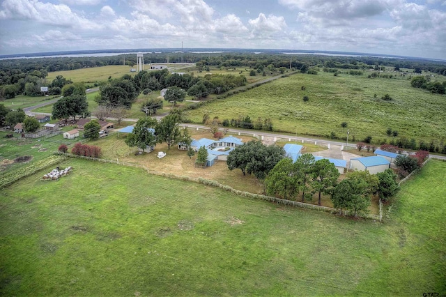 bird's eye view featuring a rural view