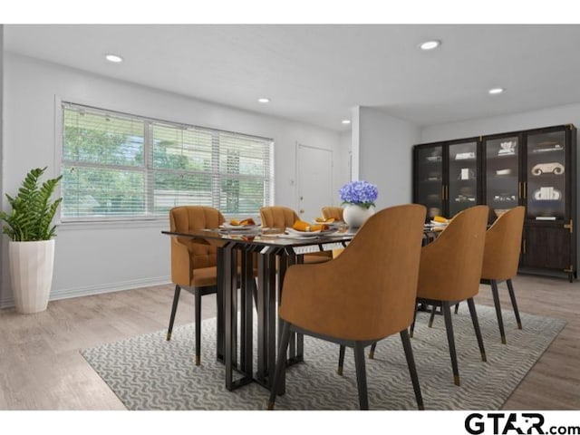 1812 Montrose Dr, Tyler, TX 75701 - dining space with wood finished floors, recessed lighting, and baseboards