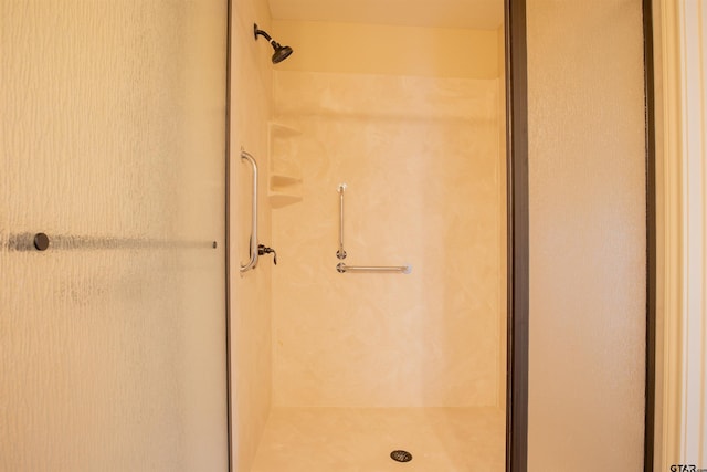 bathroom with walk in shower