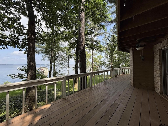 20868 Bay Shore Dr, Flint, TX 75762 - wooden terrace featuring a water view