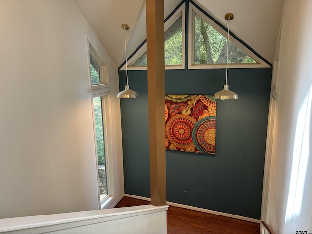20868 Bay Shore Dr, Flint, TX 75762 - interior space with plenty of natural light, wood finished floors, and high vaulted ceiling