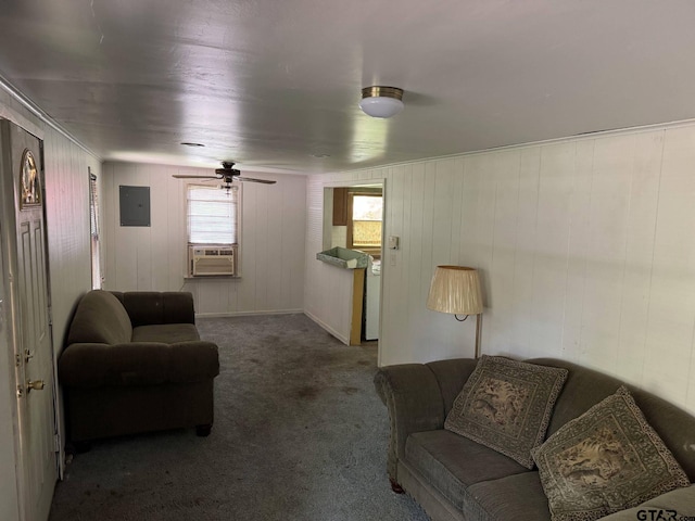 4066 County Rd 398, Tyler, TX 75707 - carpeted living room featuring cooling unit and electric panel