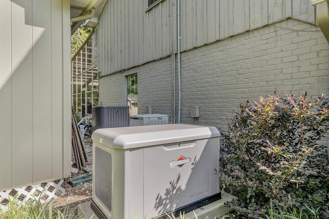 exterior details featuring central AC unit