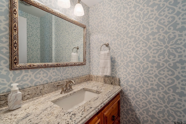 bathroom featuring vanity