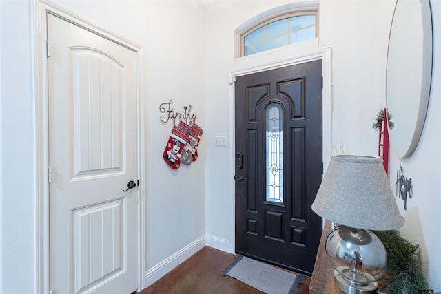 view of entrance foyer