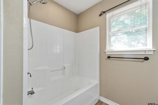 bathroom featuring tub / shower combination