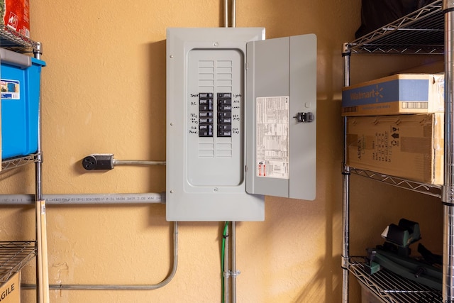 utility room featuring electric panel